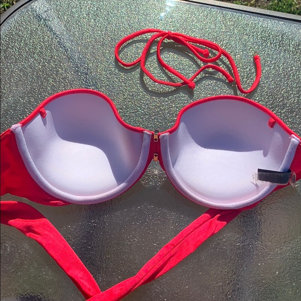 Hot pink Victoria secret push up bikini top - Picture 4 of 5
